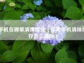 手机在哪里清理缓存（苹果手机清除缓存怎么清除）